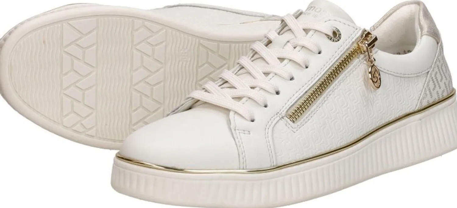 Remonte Veterschoenen Laag Gebroken wit Best