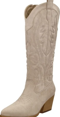 Sub55 Western boots Beige New