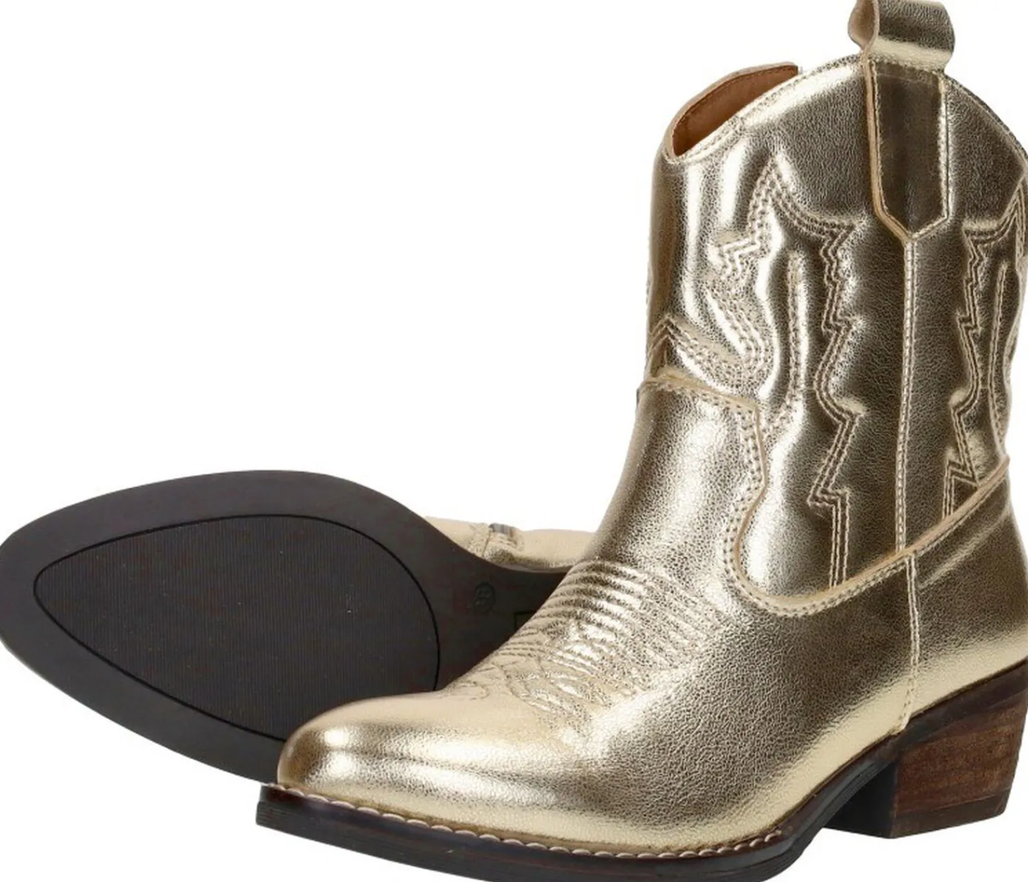 Sub55 Western boots Goudkleur Sale