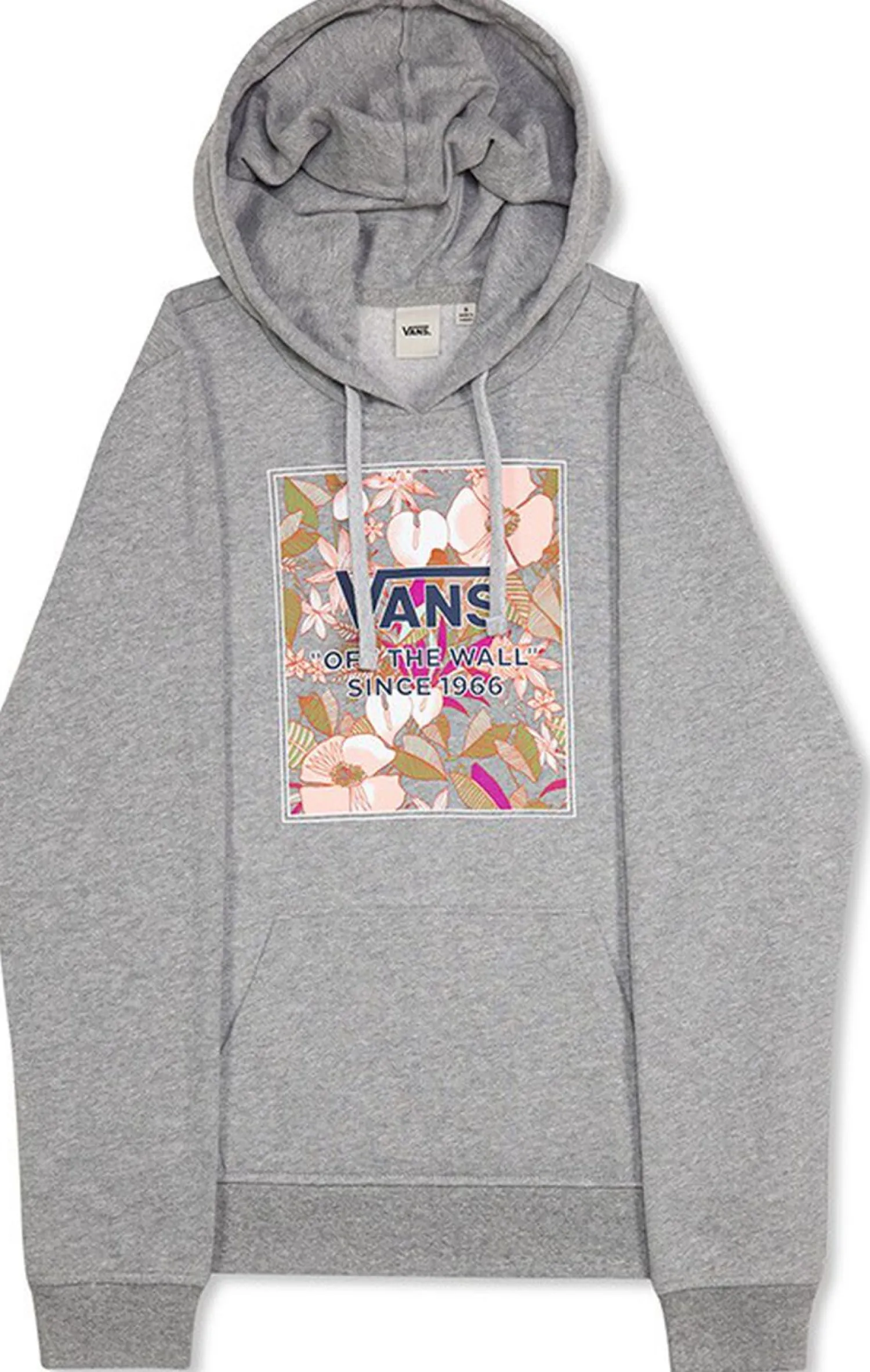 Vans WM Floral Boxed Hoodie Lichtgrijs Sale