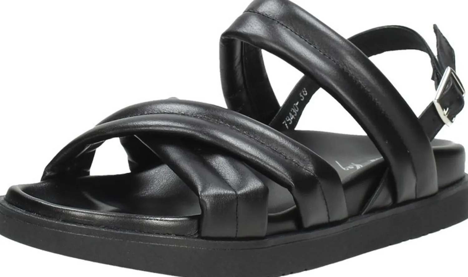Red Rag Women Flat Sandal Padding Zwart Sale