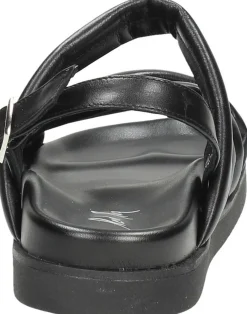 Red Rag Women Flat Sandal Padding Zwart Sale