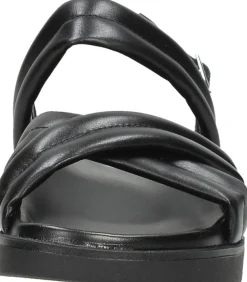 Red Rag Women Flat Sandal Padding Zwart Sale