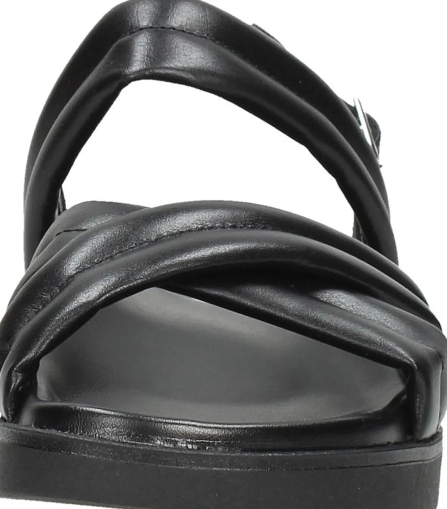 Red Rag Women Flat Sandal Padding Zwart Sale