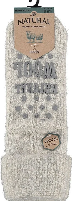Apollo Wool Home Socks Grijs Best